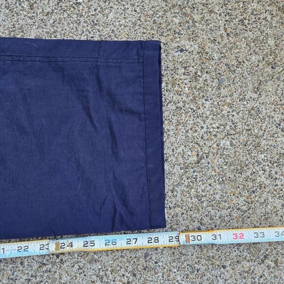 Vtg Y2k OLD NAVY Rubber Logo Patch Cargo Pocket Baggy Windbreaker Pants Small - Picture 7 of 7